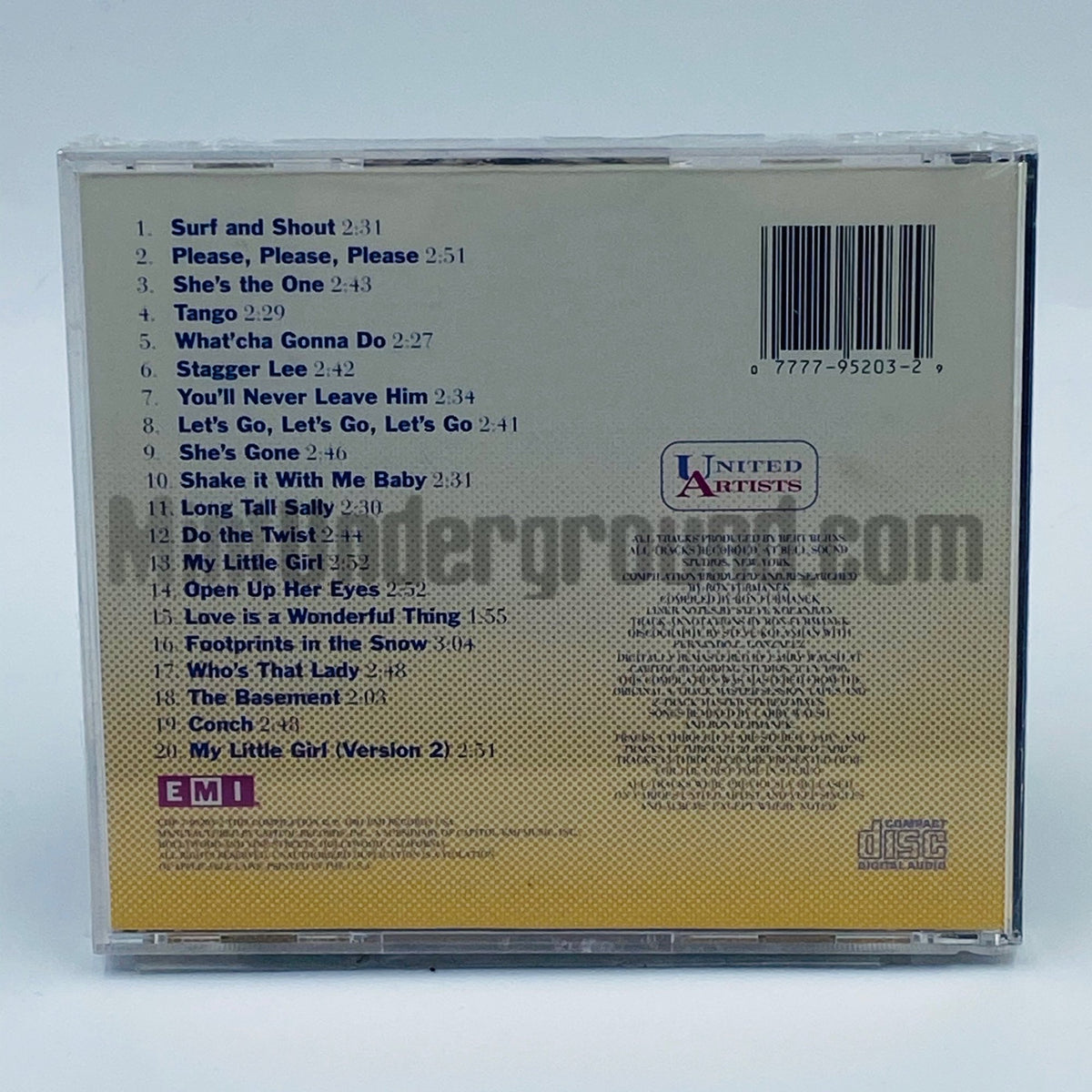 The Isley Brothers – The Complete UA Sessions CD, back cover