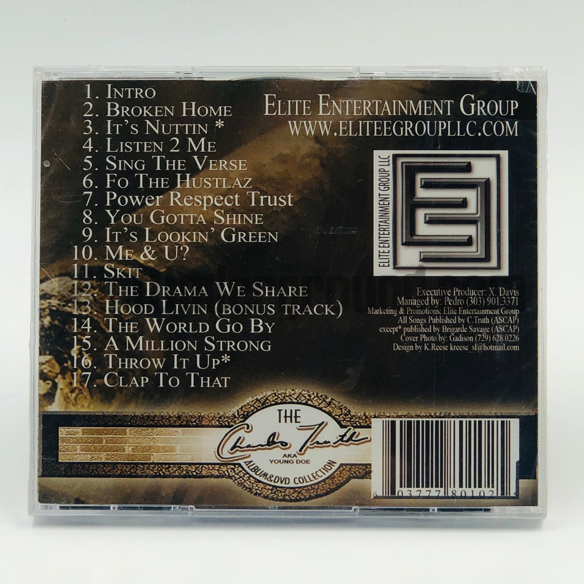 Charles Truth/Young Doe – Broken Home CD/DVD, back cover