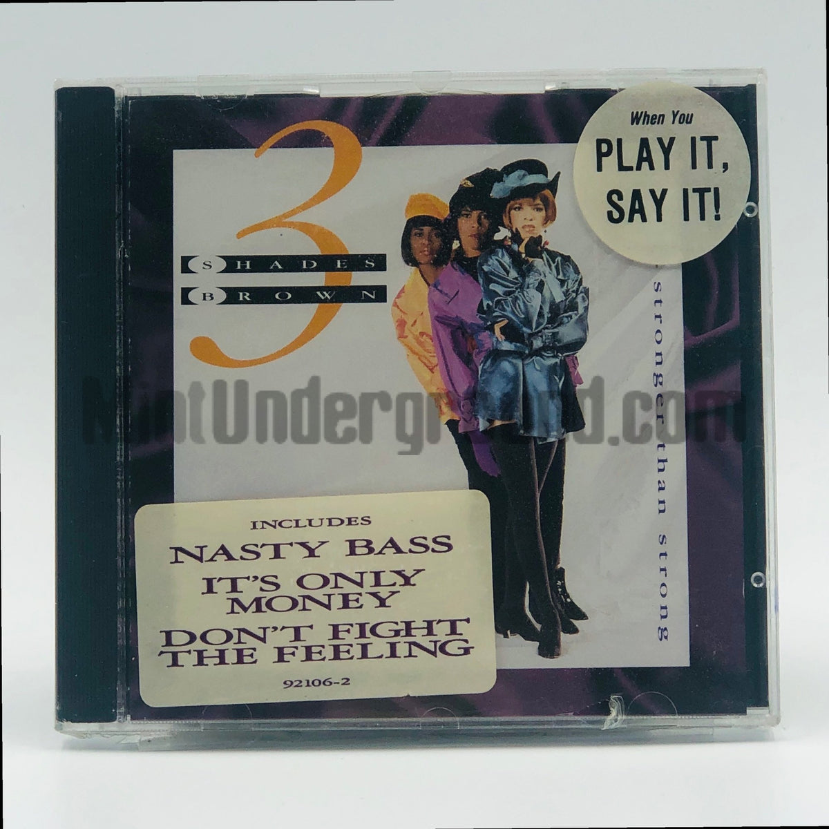 Three Shades Brown – Stronger Than Strong CD, front cover