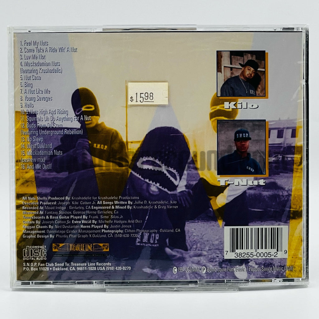 S.N.O.P./SNOP (Some Nuts Outtha Projects) – Nutt'in All Over Your Face CD, back cover