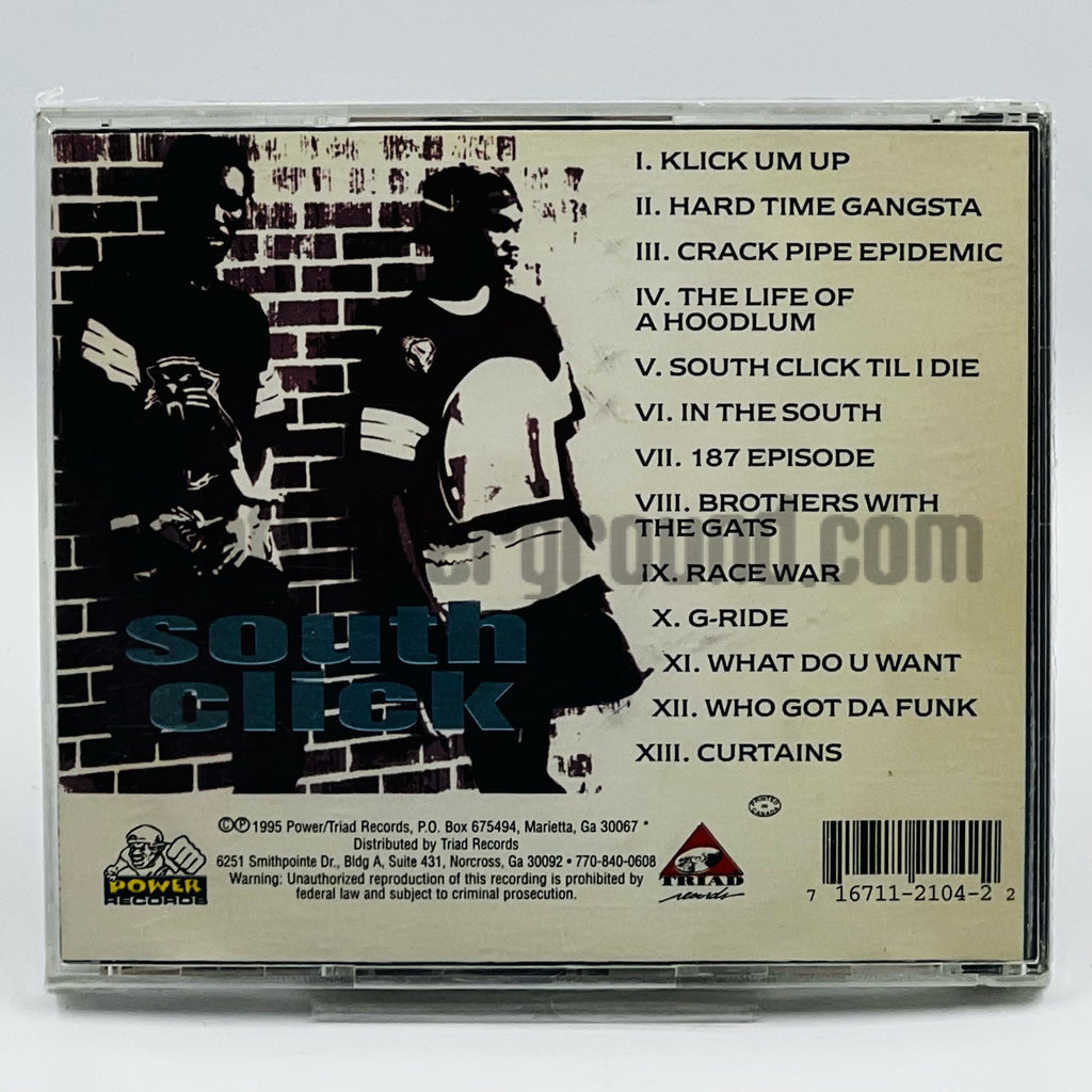 South Click – Nothin But Drama CD, back cover
