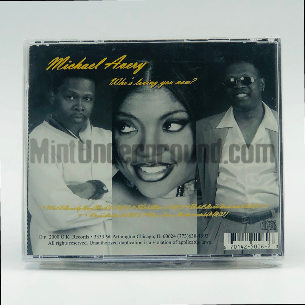 Michael Avery – Who's Loving You Now? CD Single, back cover