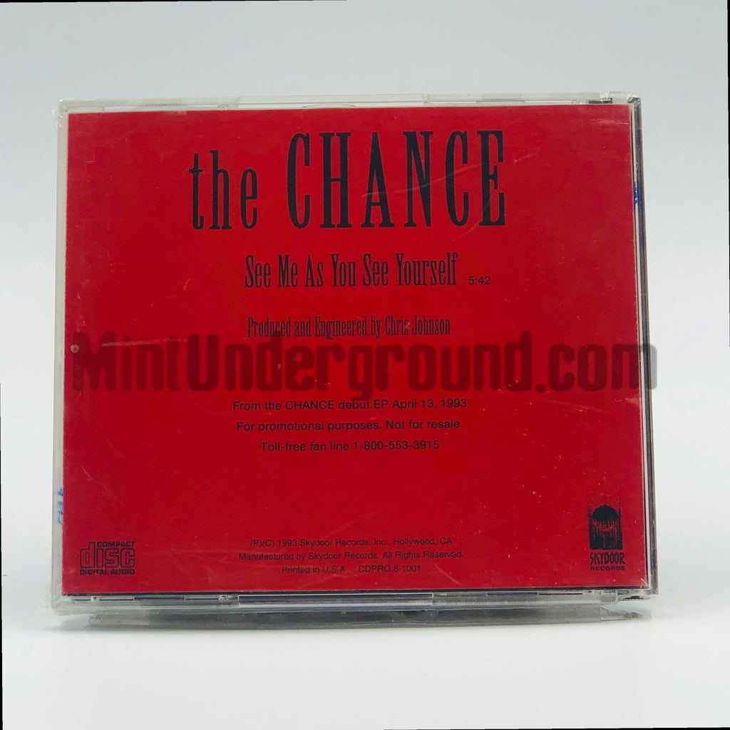 The Chance – See Me As You See Yourself CD Single, back cover
