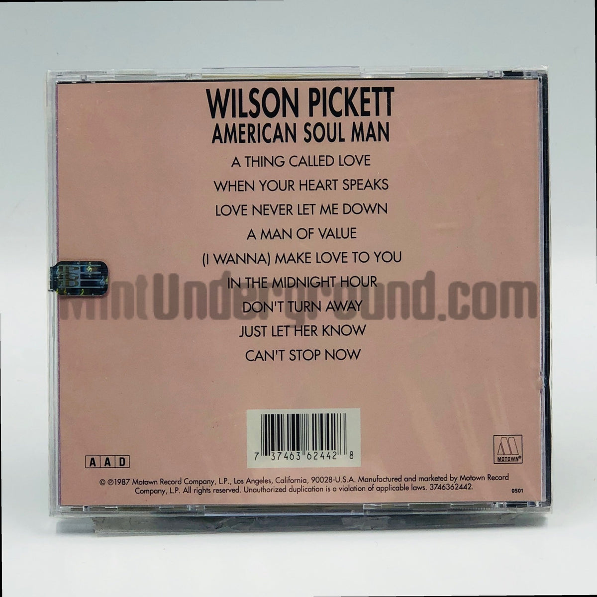 Wilson Pickett – American Soul Man CD, back cover