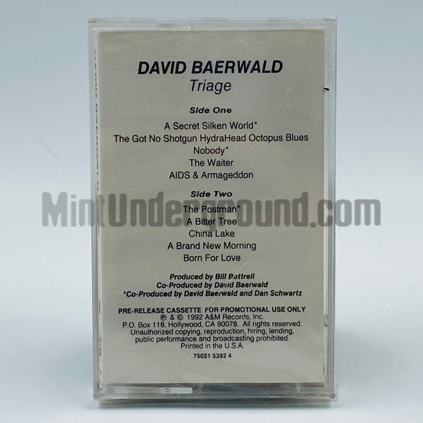 David Baerwald: Triage: Cassette David Baerwald: Triage: Cassette
