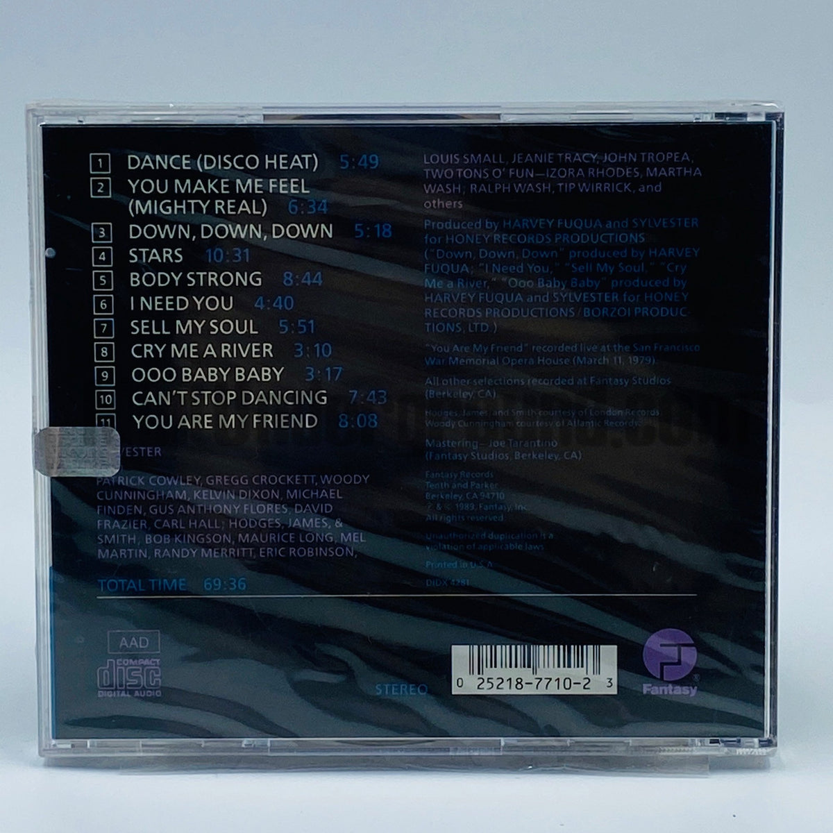 Sylvester – The Original Hits CD, back cover