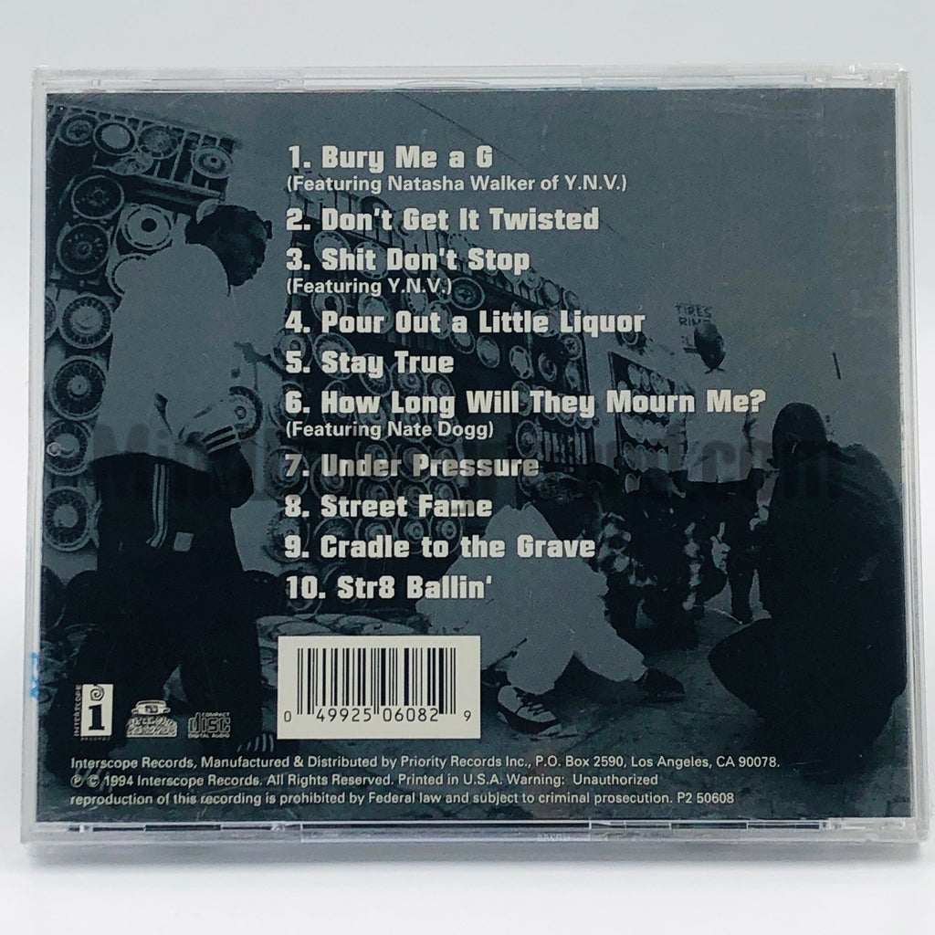Thug Life – Volume 1 CD, back cover
