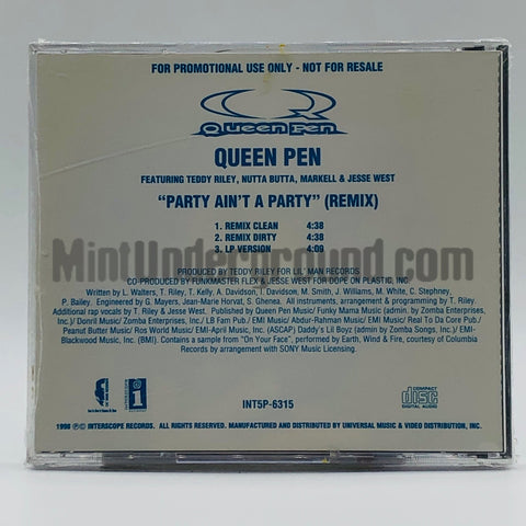 Queen Pen: Party Ain't A Party (Remix): CD Single