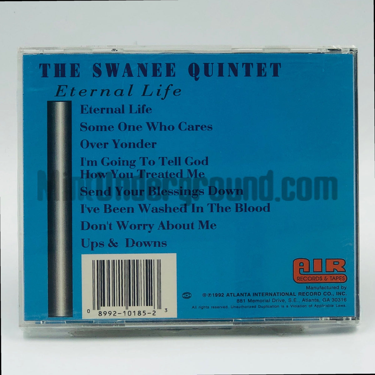 The Swanee Quintet – Eternal Life CD, back cover
