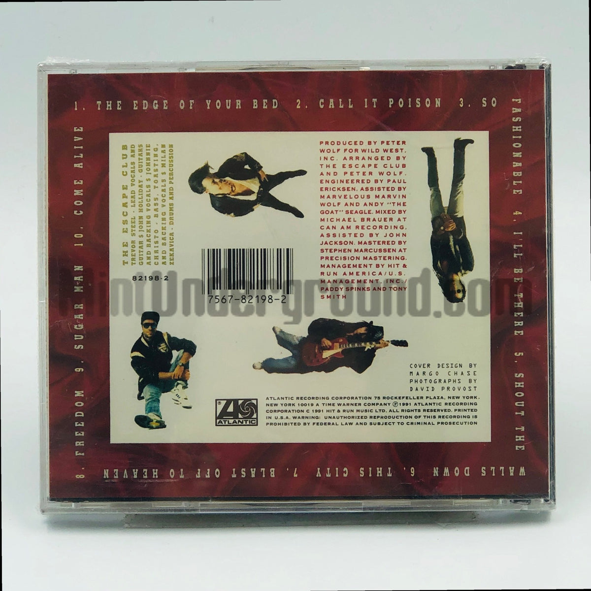 The Escape Club – Dollars And Sex CD, back cover