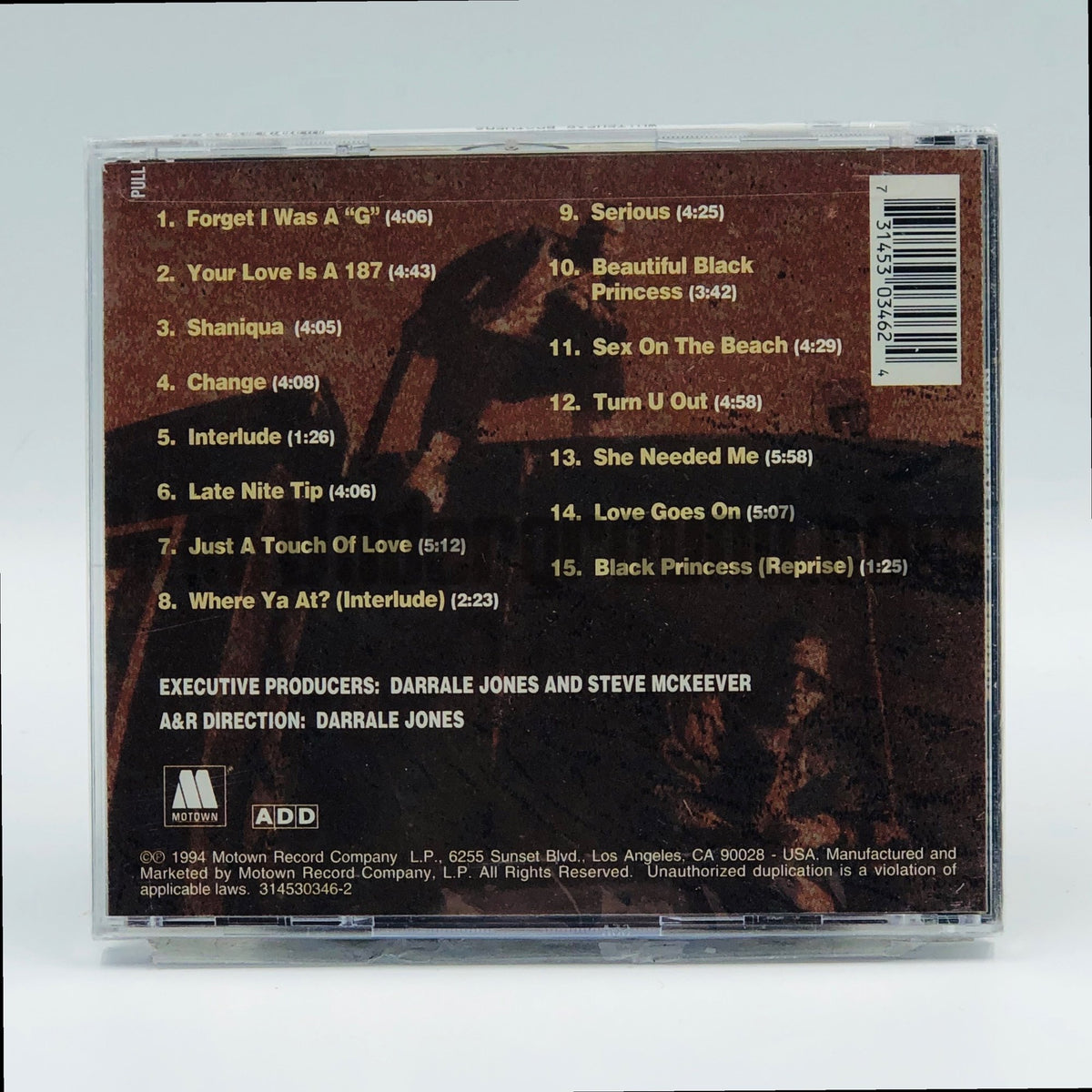 Whitehead Bros – Serious CD, back cover