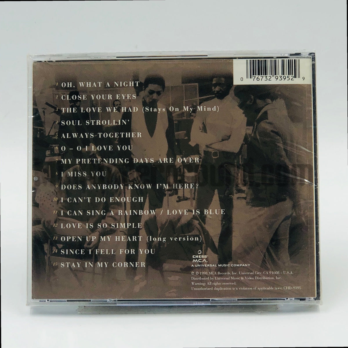 The Dells – Oh, What A Night/ The Great Ballads CD, back cover
