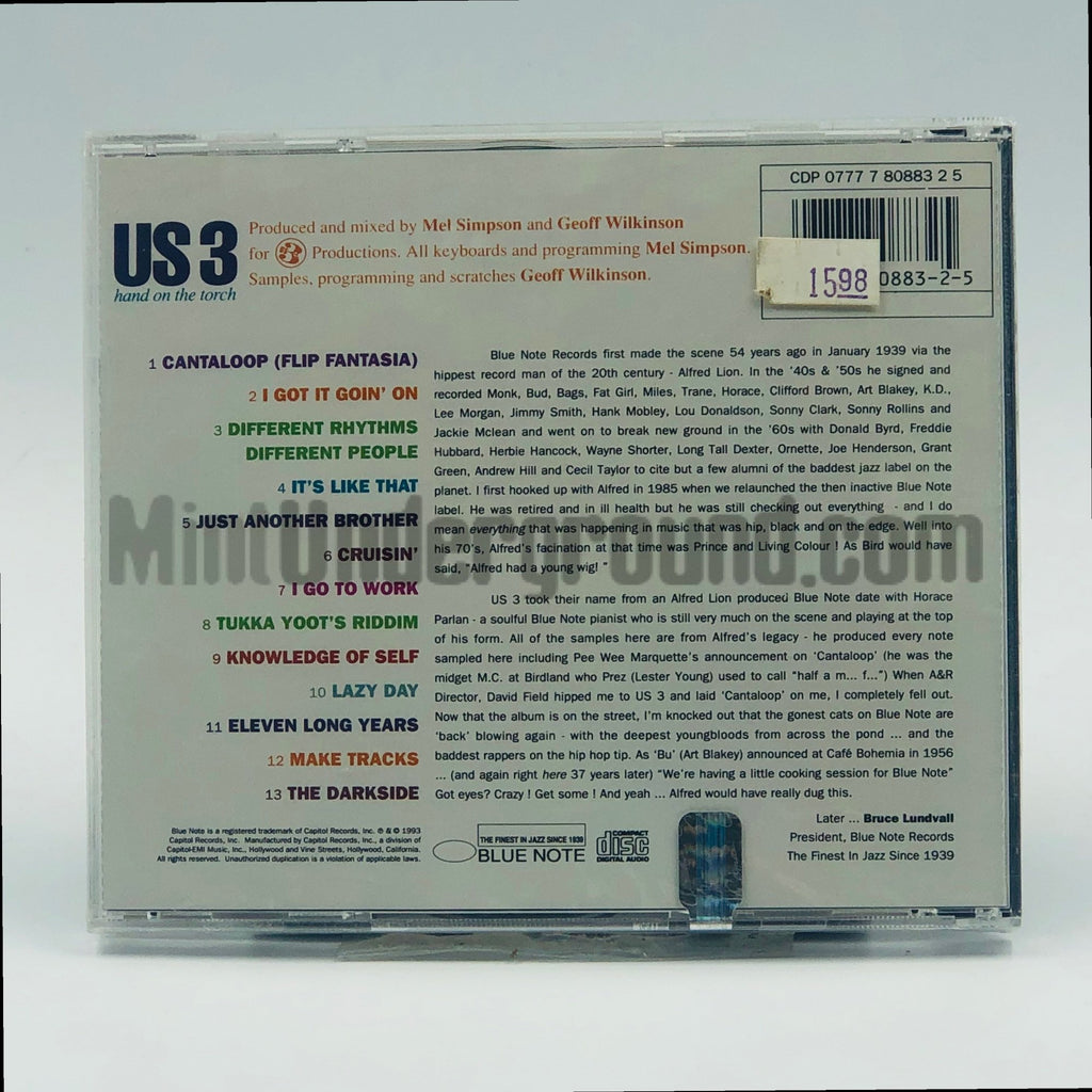 Us3 (Us 3): Hand On The Torch CD, back cover