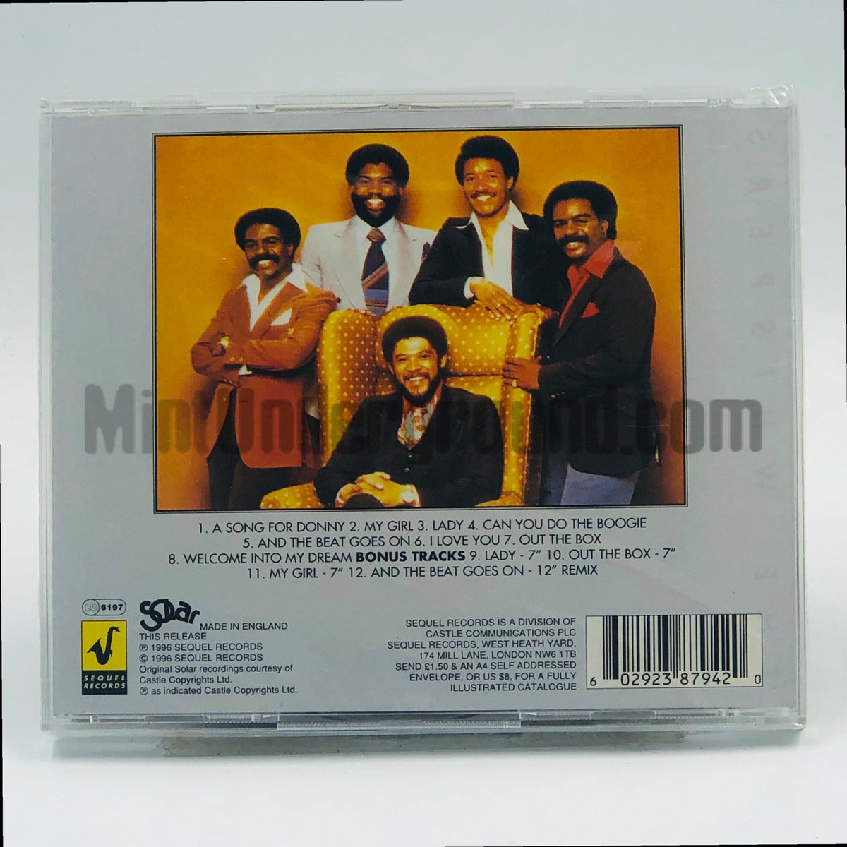 The Whispers – The Whispers CD, back cover