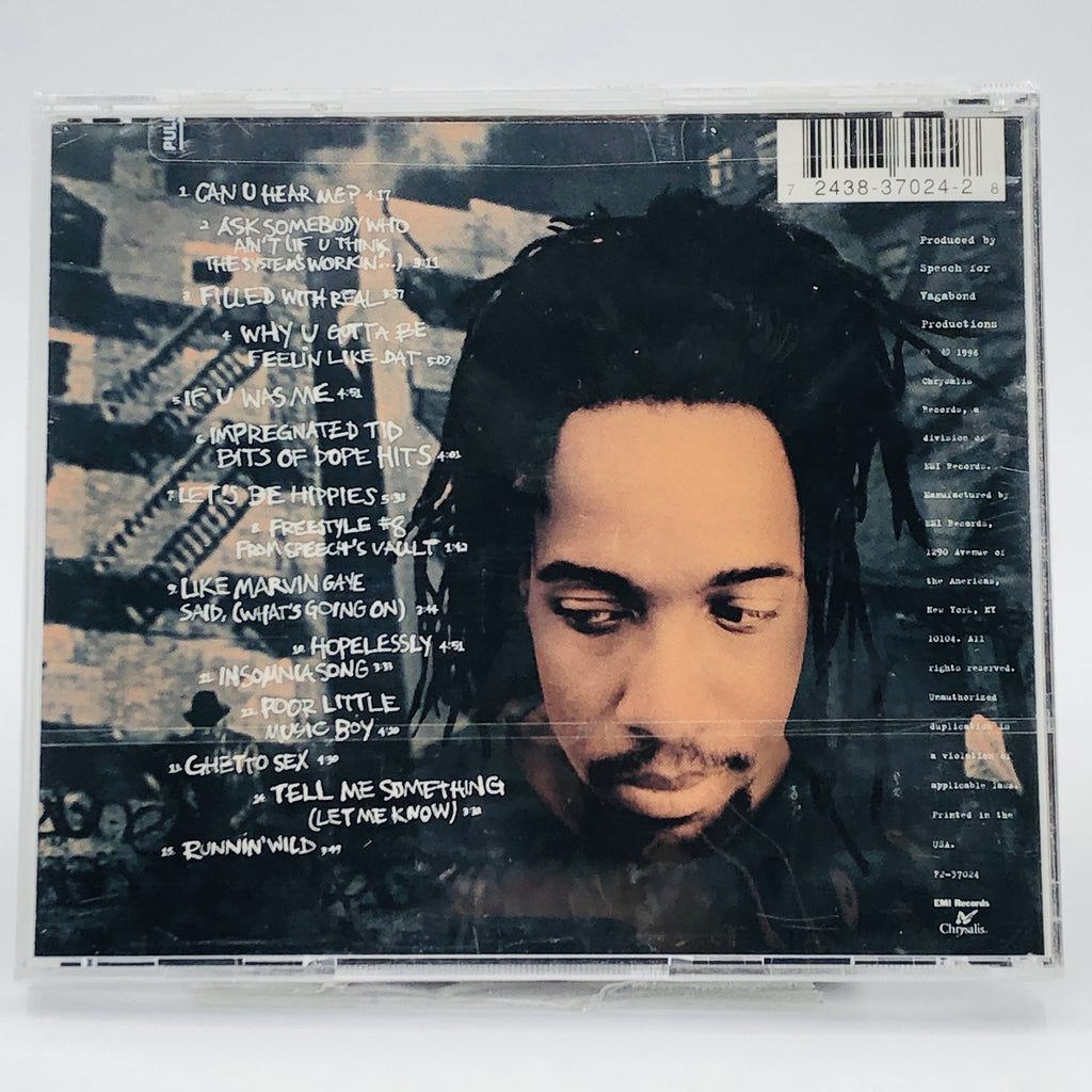 Speech – Speech CD, back cover