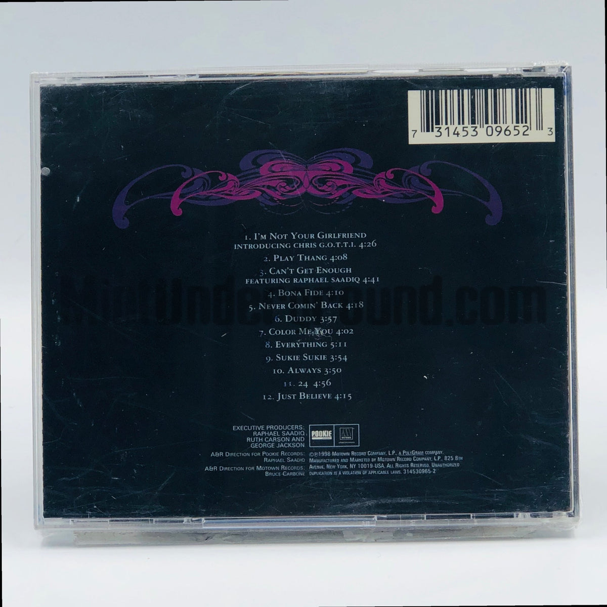 Willie Max – Bona Fide CD, back cover