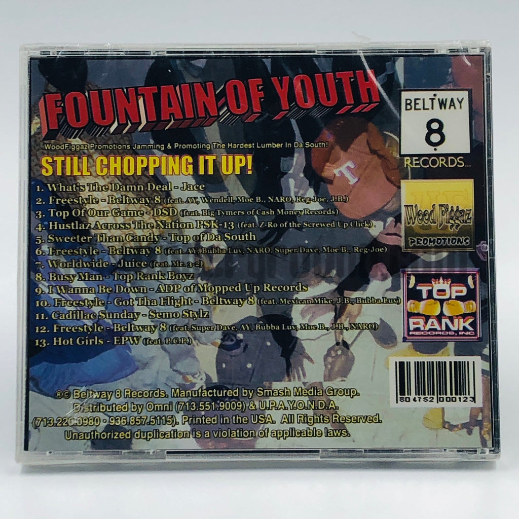 Various Artists – Beltway 8 Records: Fountain Of Youth CD, back cover