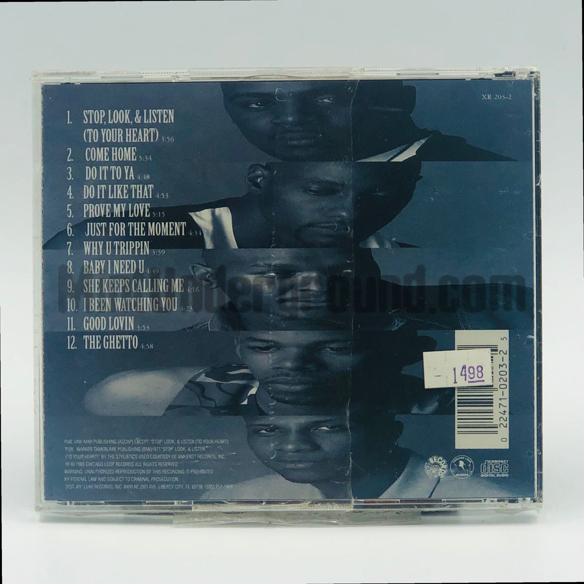 U-Mynd – Prove My Love CD, back cover