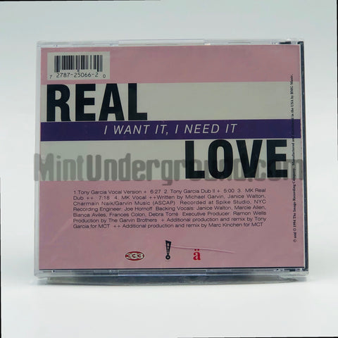 Saundra Williams: I Want It, I Need It (Real Love): CD Single