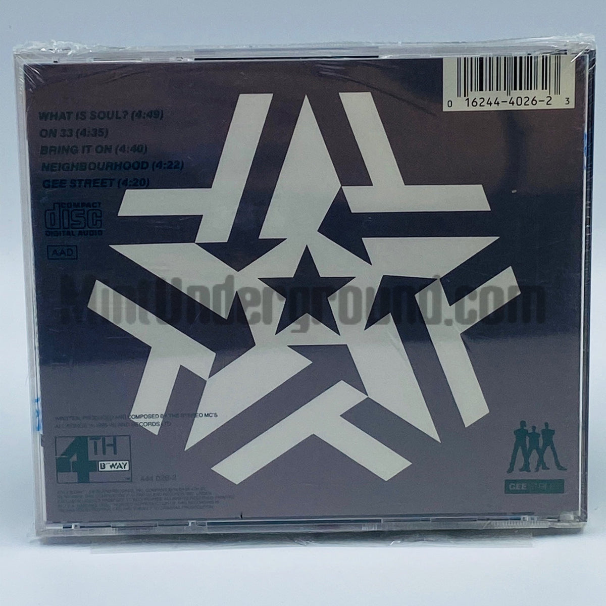 The Stereo MC's – The Stereo MC's CD, back cover