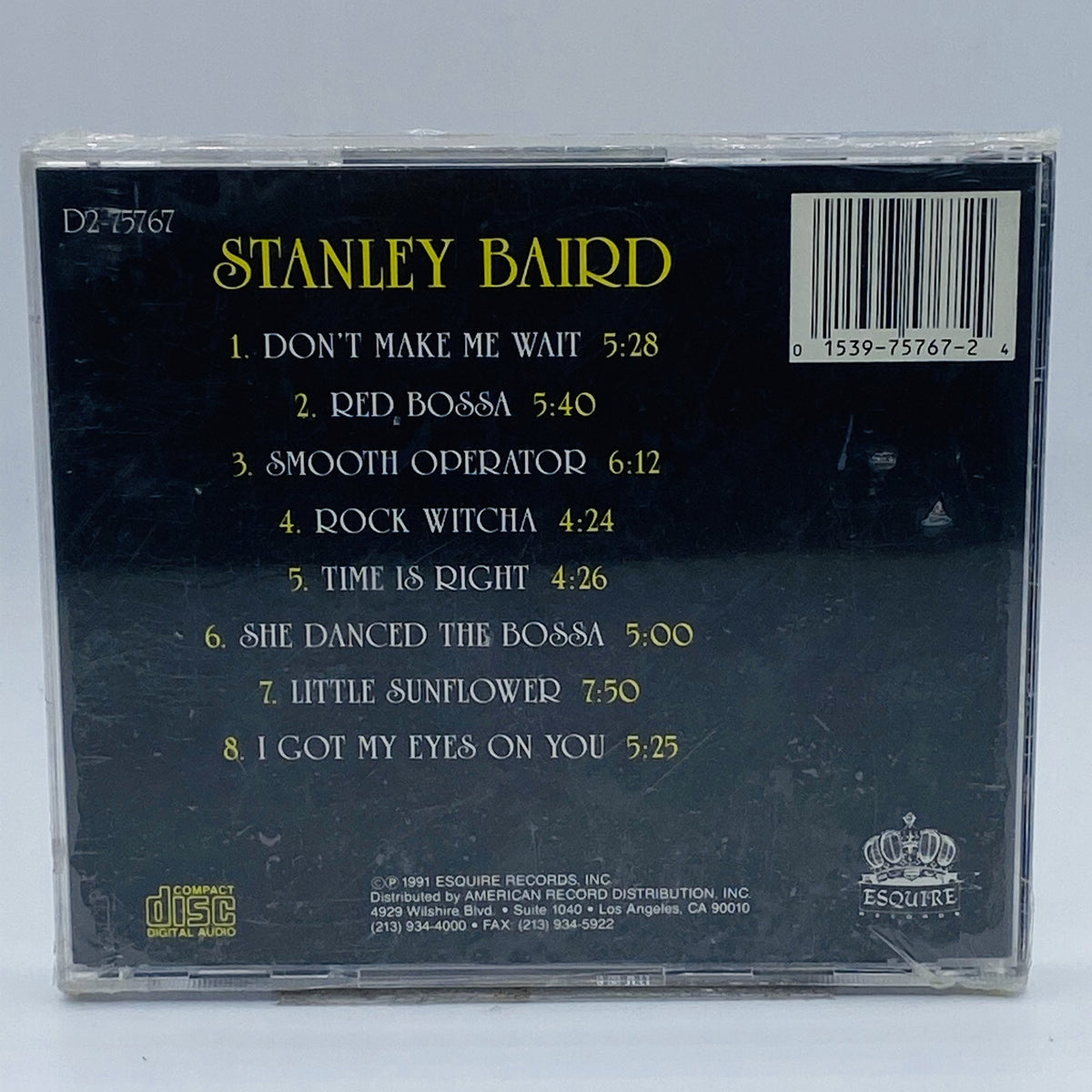Stanley Baird – Stanley Baird CD, back cover
