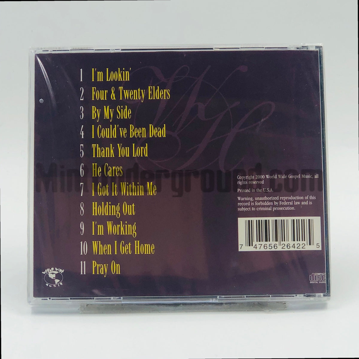 The Wonderful Harmonizers – I'm Lookin CD, back cover