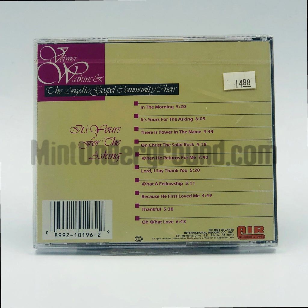 Velmer Watkins & The Angelic Gospel Community Choir – It's Yours For The Asking CD, back cover