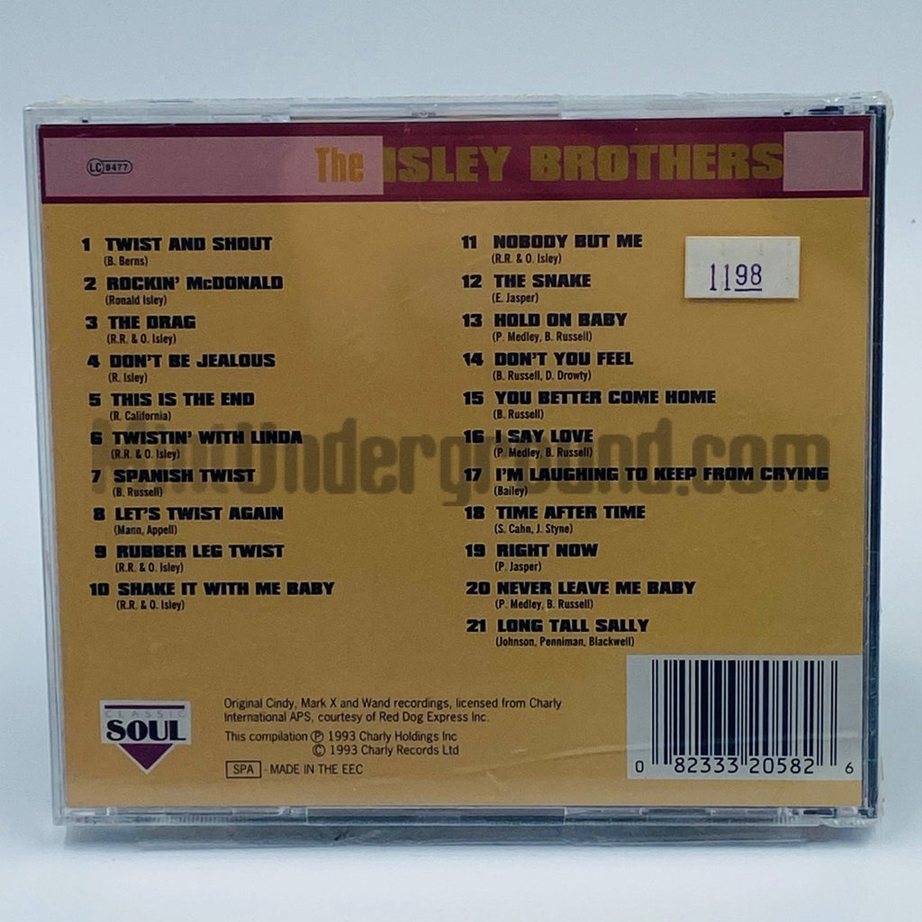 The Isley Brothers – Brothers In Soul, The Early Years CD, back cover