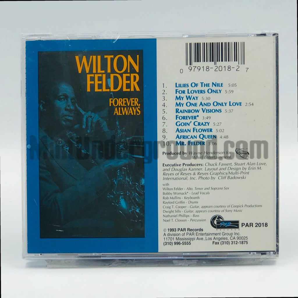 Wilton Felder – Forever, Always CD, back cover