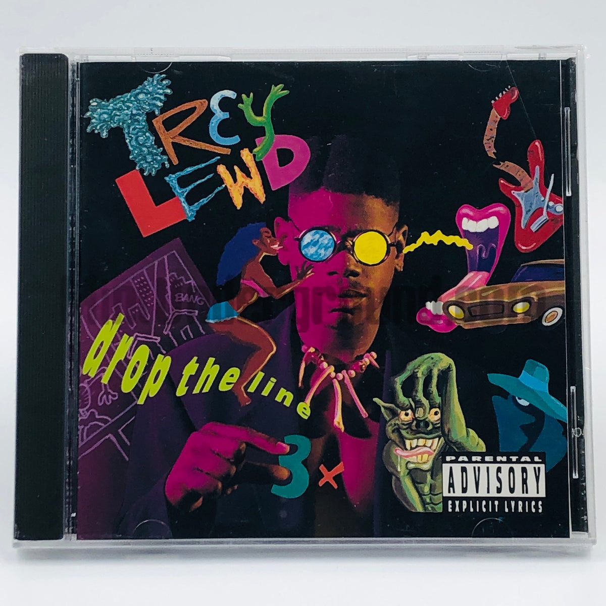 Trey Lewd – Drop The Line CD, front cover