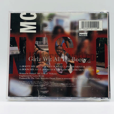 MC Nas-D: Girlz Wit All Da Booty: CD Single