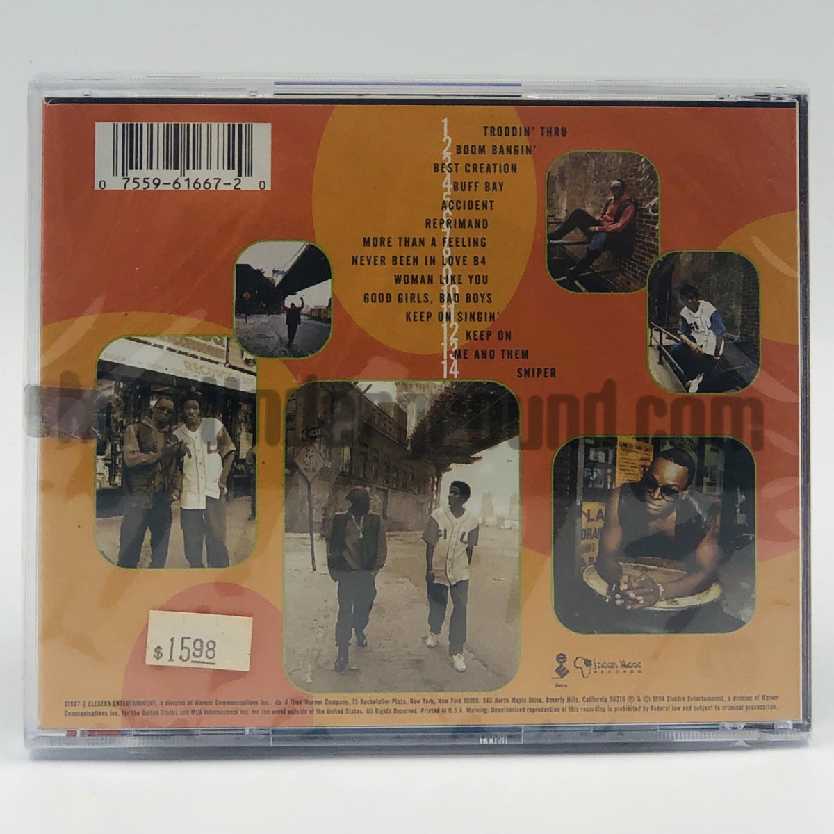 Shinehead – Troddin' CD, back cover