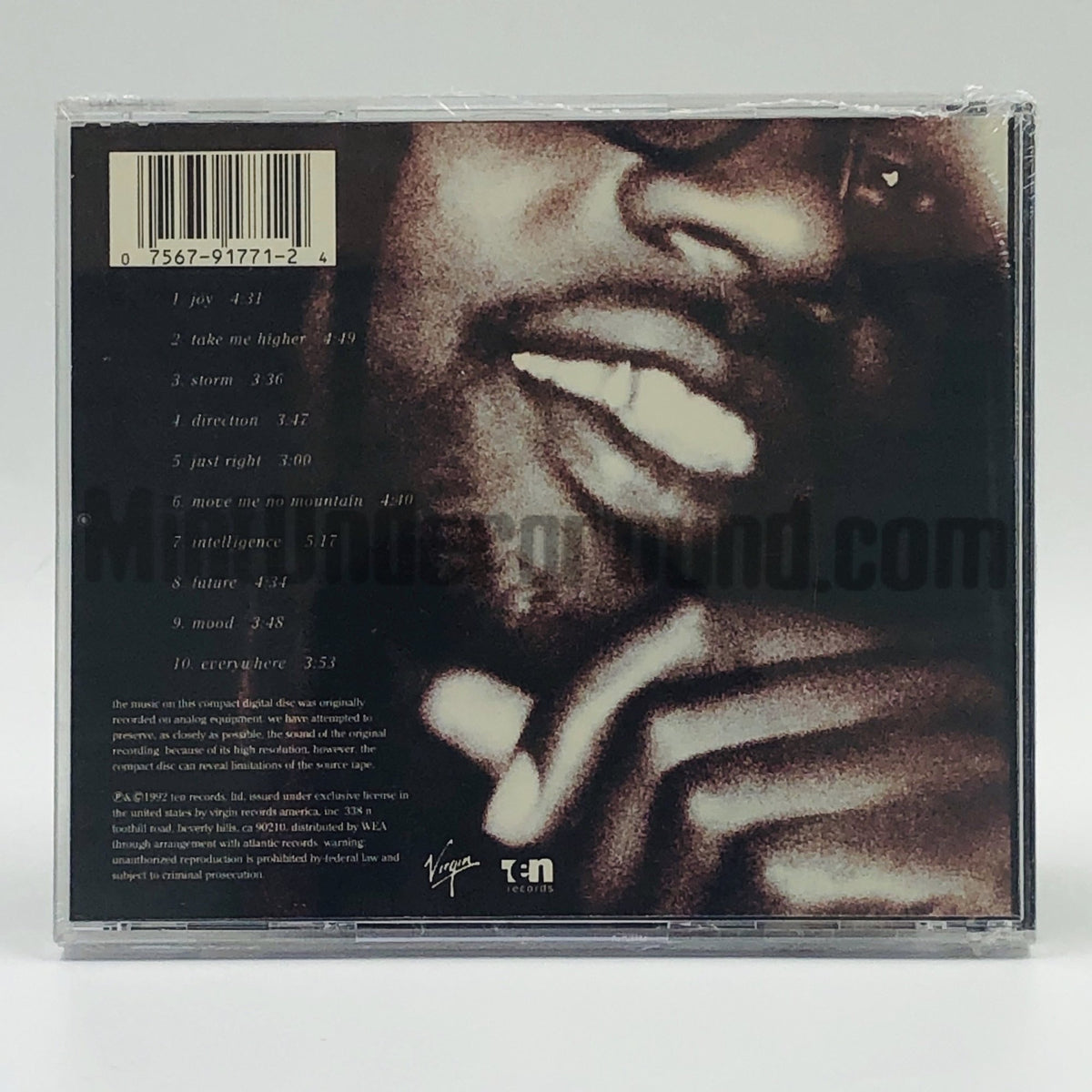 Soul II Soul – Volume III Just Right CD, back cover