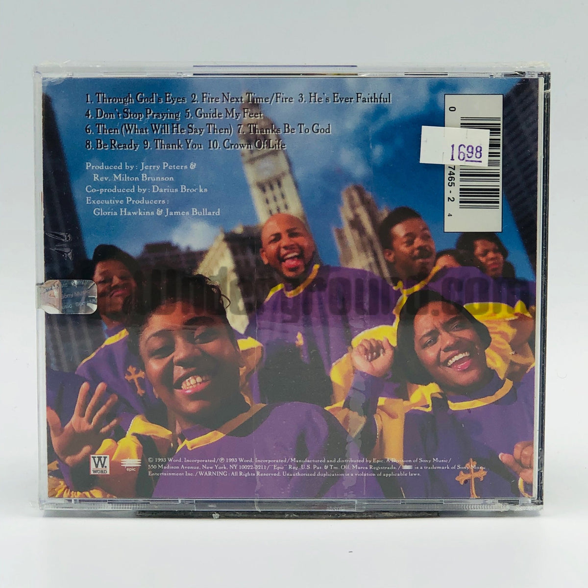 Rev. Milton Brunson & The Thompson Community Singers – Through God's Eyes CD, back cover