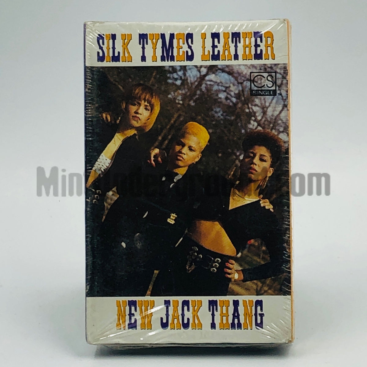 Silk Tymes Leather – New Jack Thang/The Rhyme Goes On Cassette Single, front cover