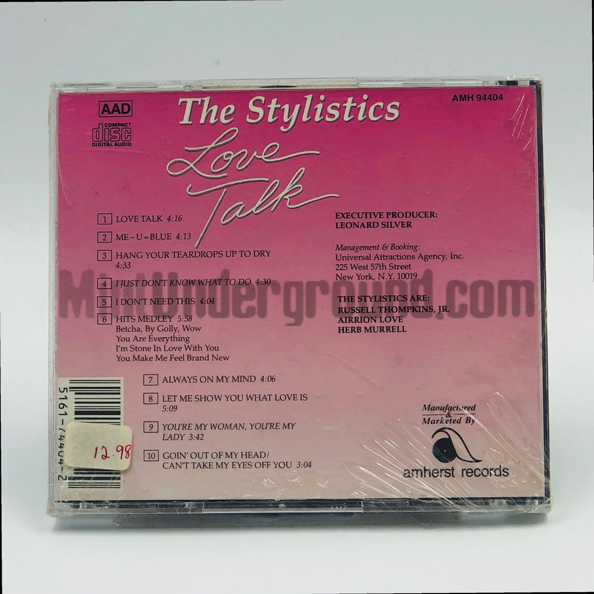 The Stylistics – Love Talk CD, back cover