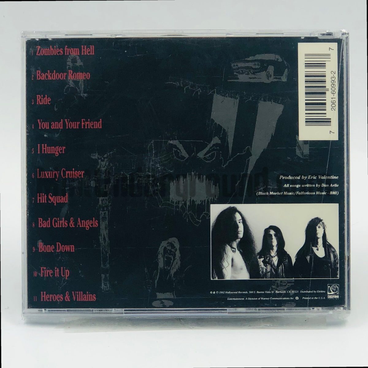 T-Ride – T-Ride CD, back cover