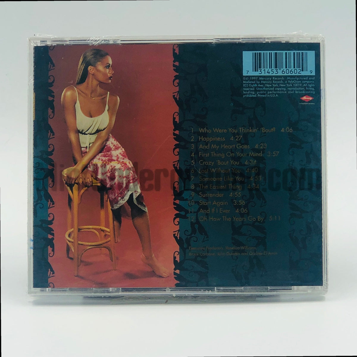 Vanessa Williams – Next CD, back cover