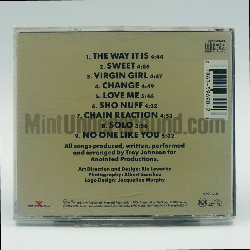 Troy Johnson – The Way It Is CD, back cover