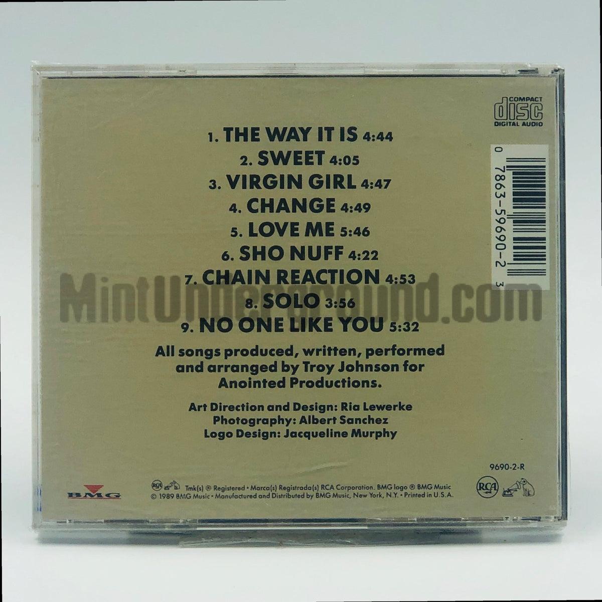 Troy Johnson – The Way It Is CD, back cover