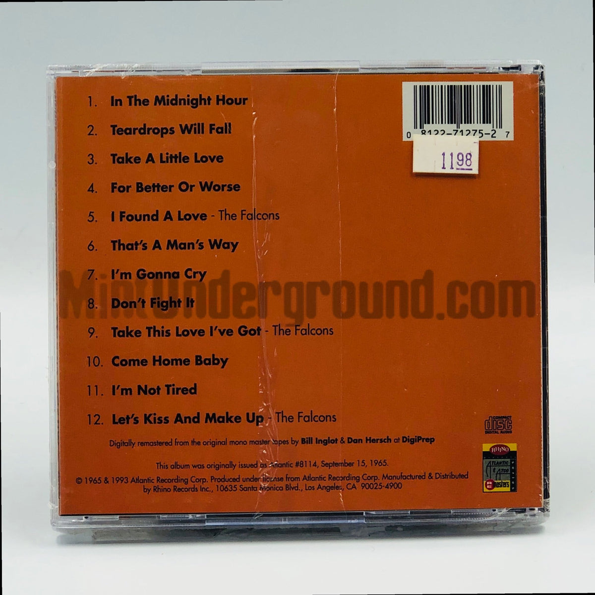 Wilson Pickett – In The Midnight Hour CD, back cover