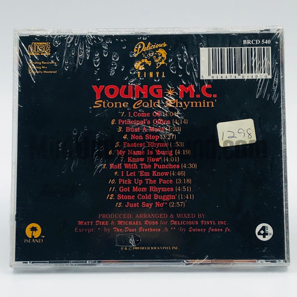 Young M.C./Young MC – Stone Cold Rhymin' CD, back cover