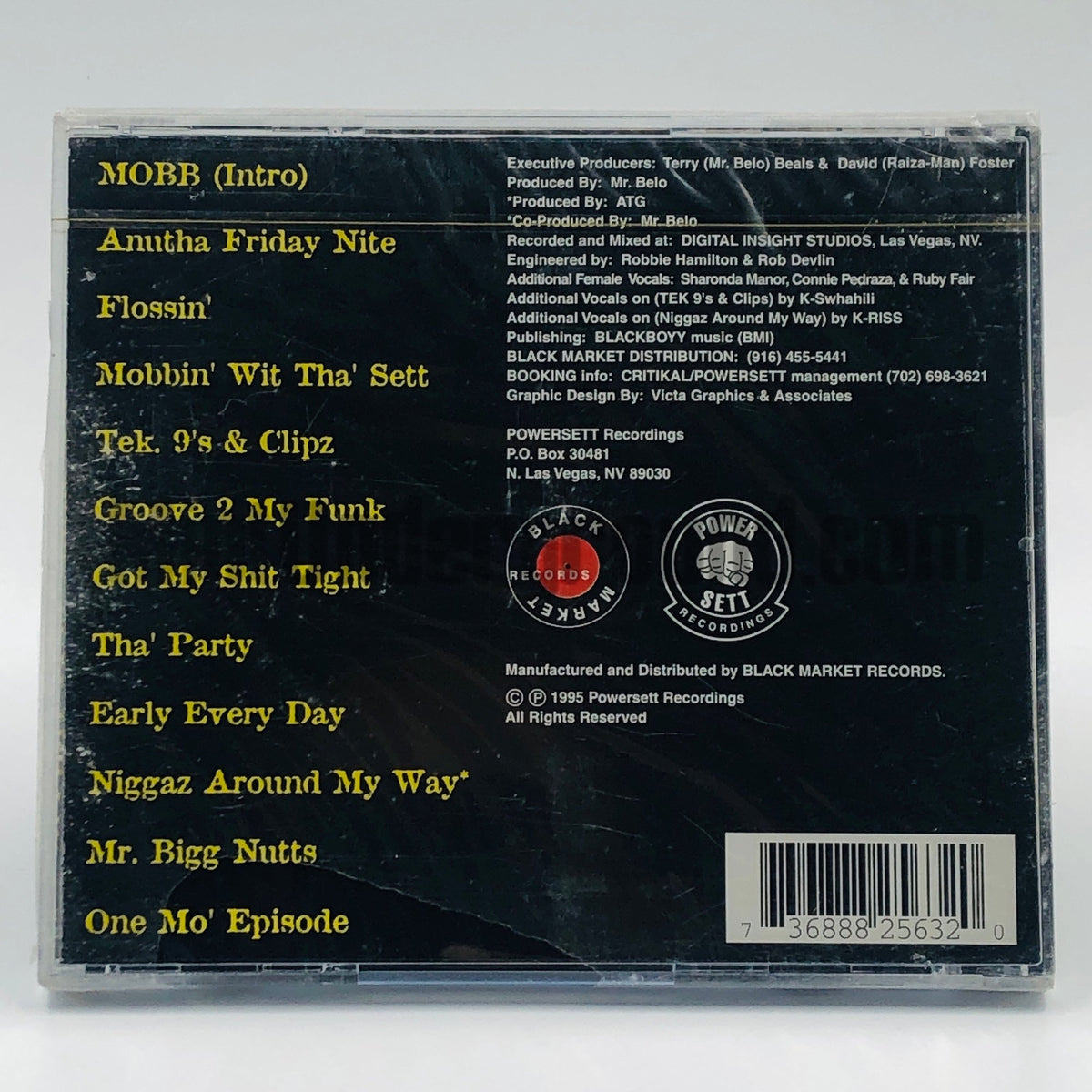W.B.K. Mobb/WBK Mobb – Sett Trippin CD, back cover