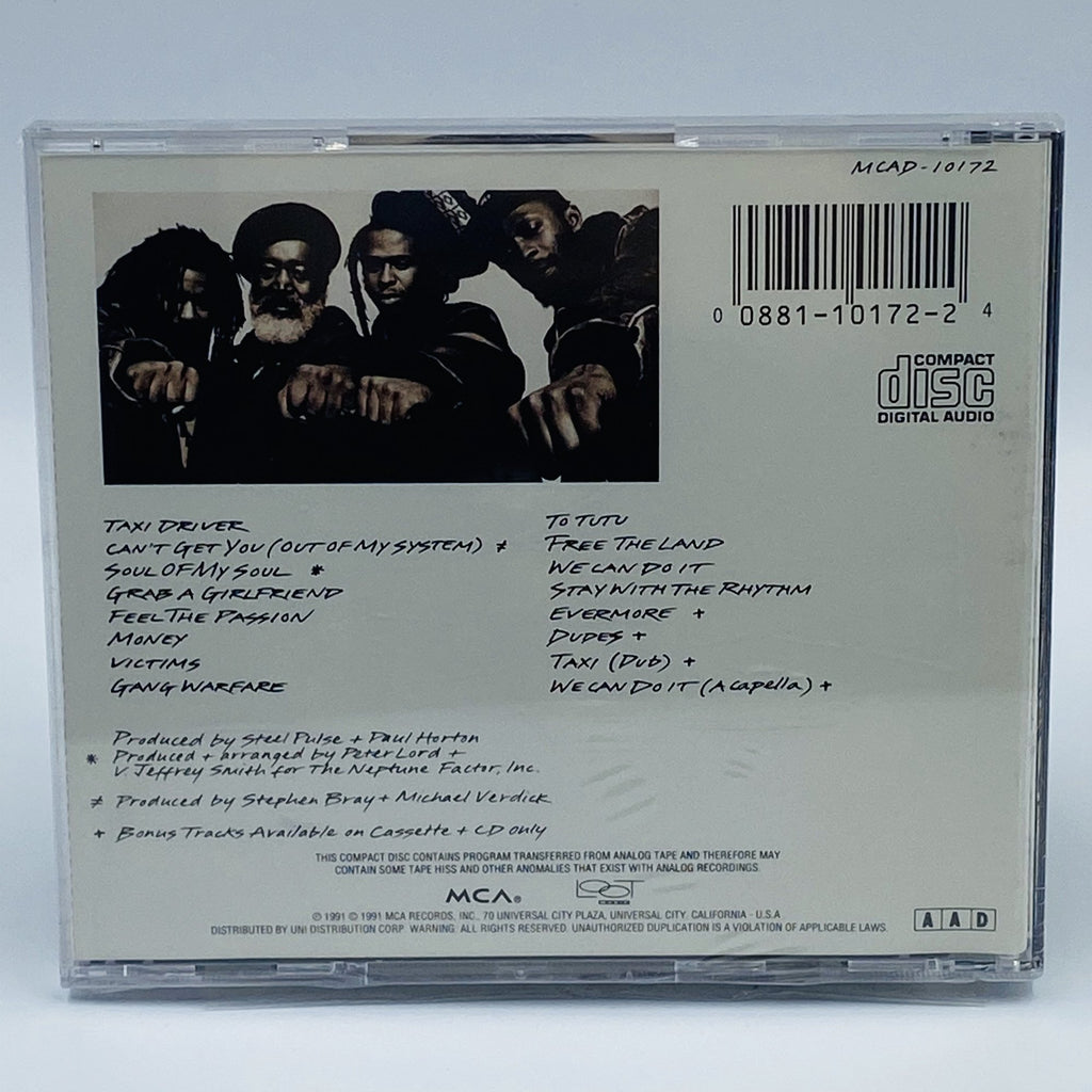 Steel Pulse – Victims CD, back cover