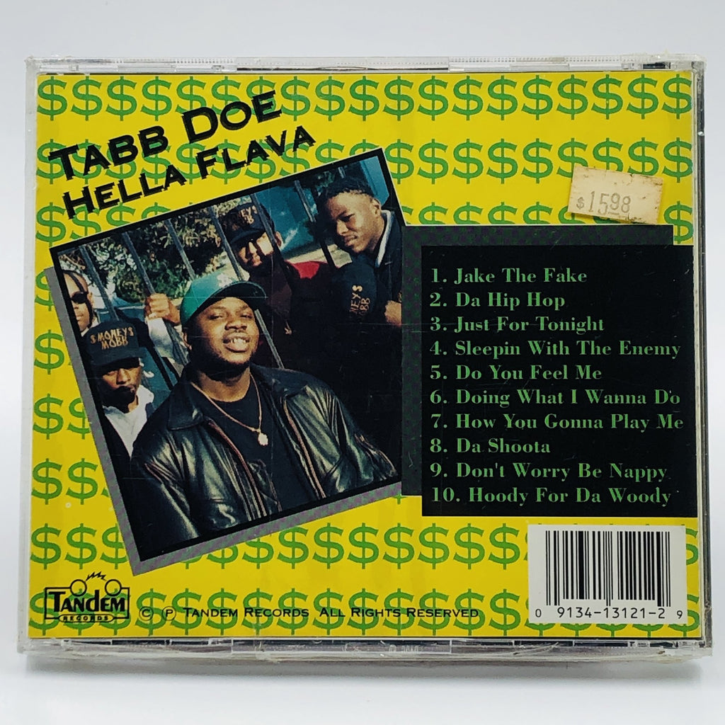 Tabb Doe – Hella Flava CD, back cover