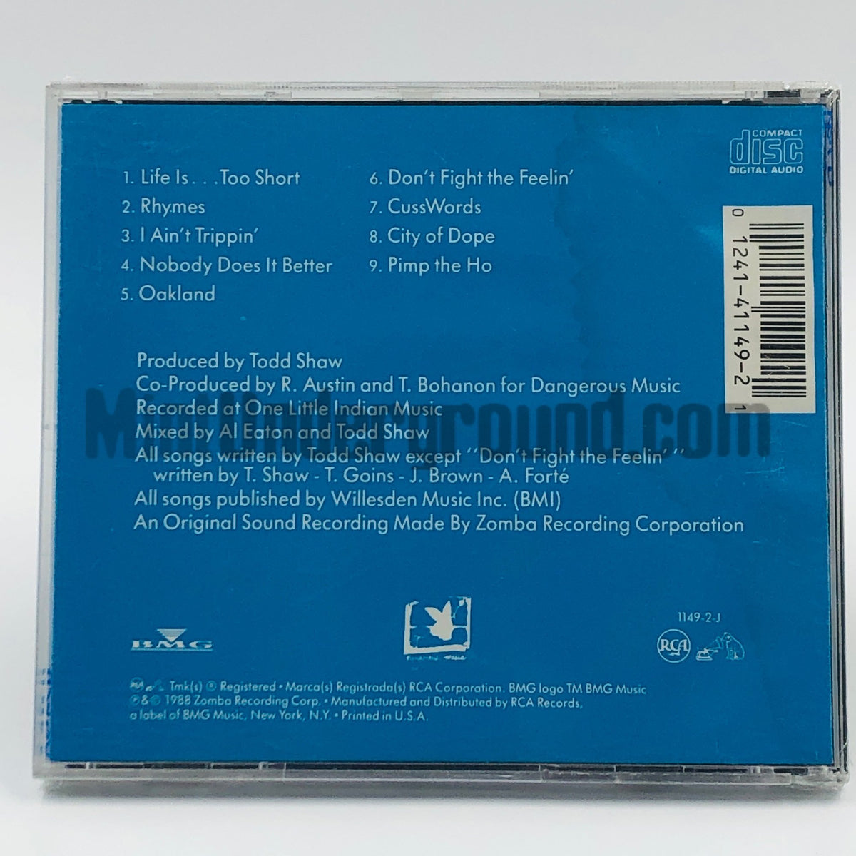 Too Short – Life Is...Too Short CD, back cover