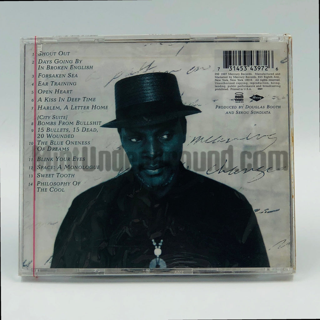 Sekou Sundiata – The Blue Oneness Of Dreams CD, back cover