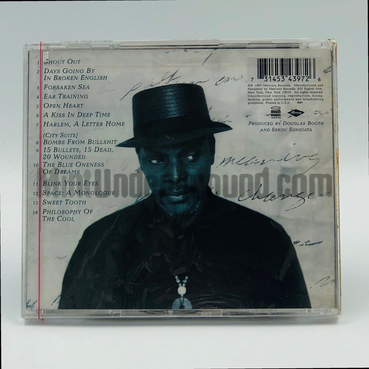 Sekou Sundiata – The Blue Oneness Of Dreams CD, back cover