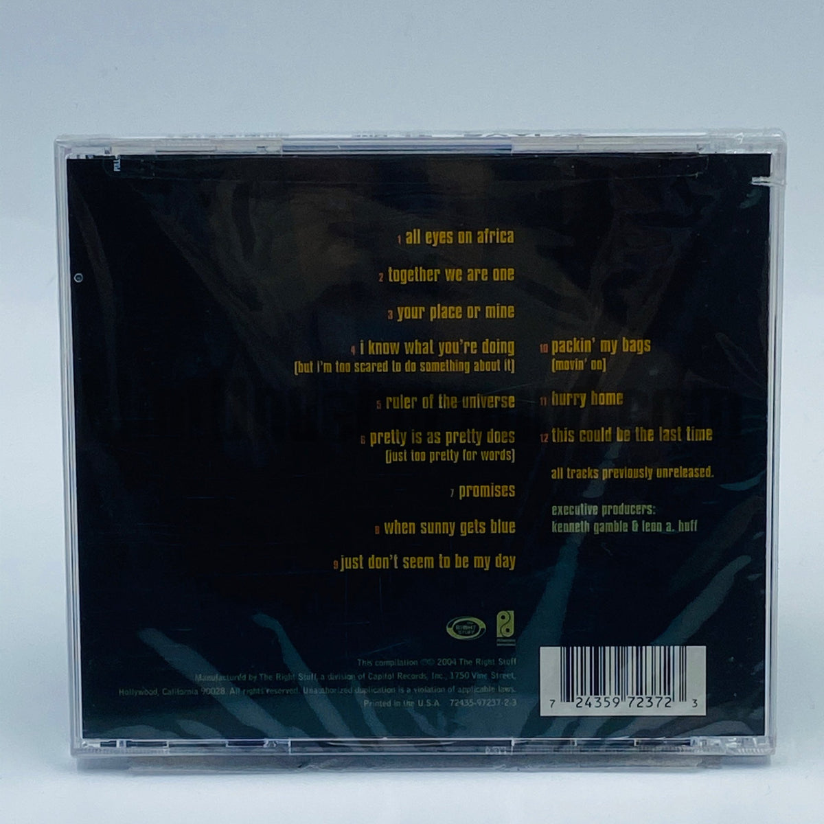 The O'Jays – Together We Are One CD, back cover