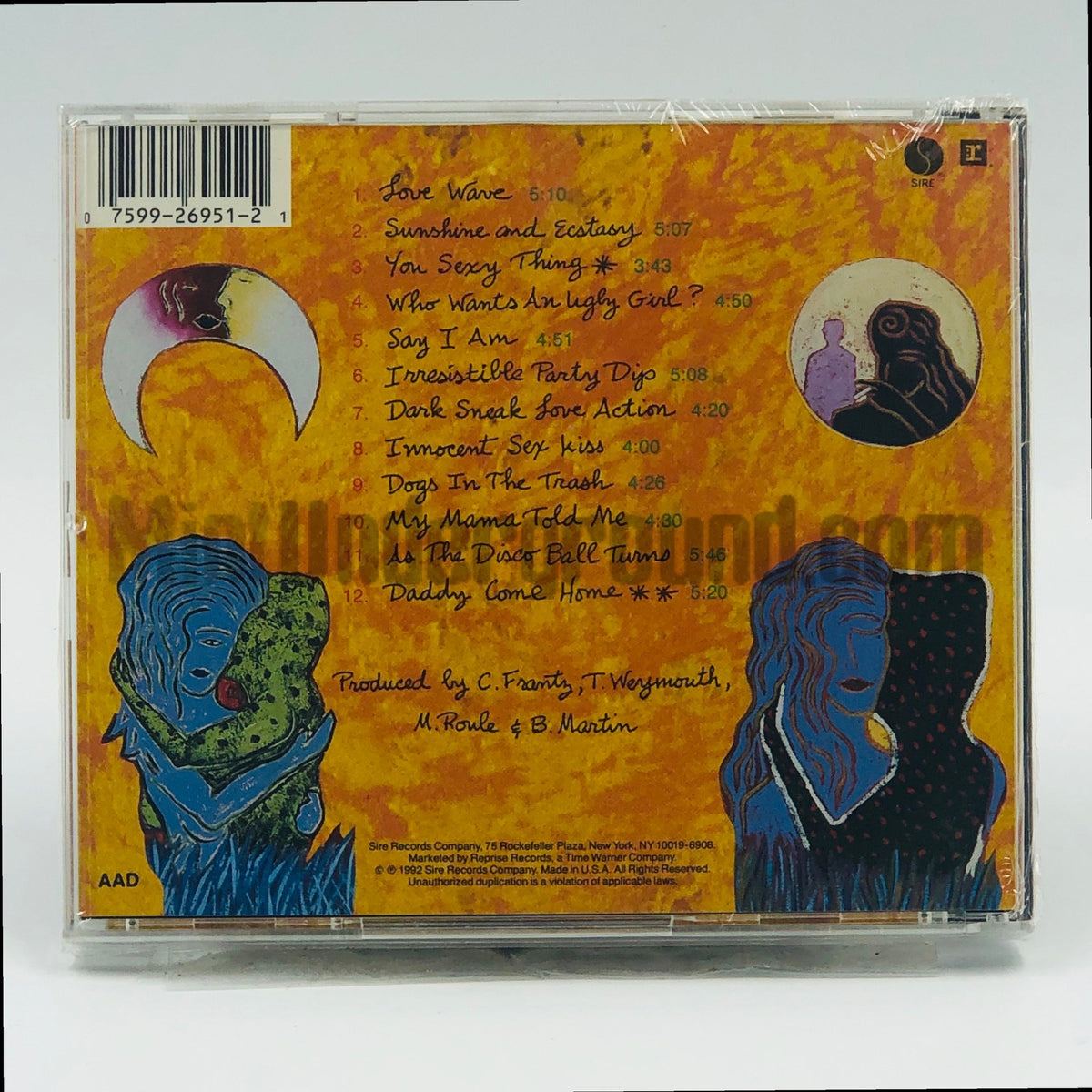Tom Tom Club – Dark Sneak Love Action CD, back cover
